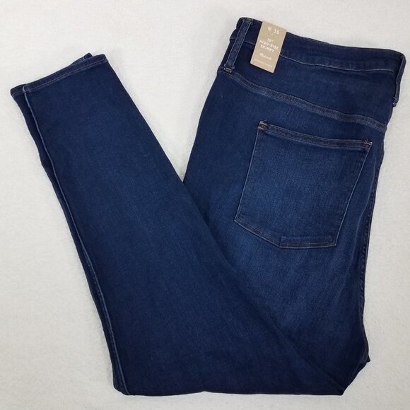 NEW Madewell W 36 The High Rise 10" Skinny Jeans Eco Edition in Mid Blue Denim - Picture 1 of 12